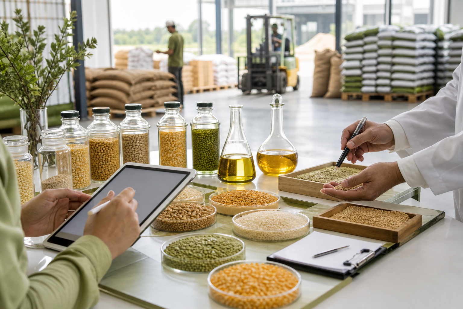 Agricultural product quality inspection and sourcing review